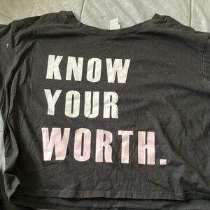 Black Kids Shirt with Motivational Print